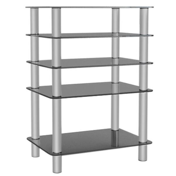Metaldesign MD 108-5 дымчатое стекло-серебристые ножки, Стойка под аппаратуру артикул X33965888-1