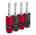 Коннекторы AudioQuest SureGrip 300 - BFA  silver (4 шт, banana SILVER)