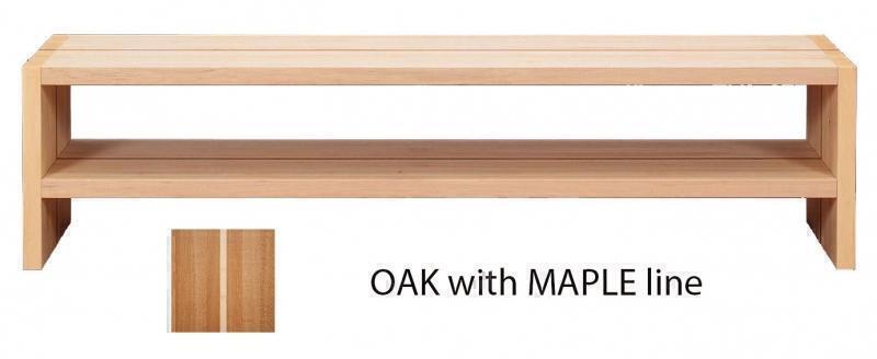 Тумбы под телевизор Tabula Rasa Lowboard 07 1800mm (2 shelves) oak with maple line артикул X33937956-1