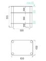 Metaldesign MD 108-3 прозрачное стекло-серебристый, Тумба под телевизор артикул X33965503-1-2