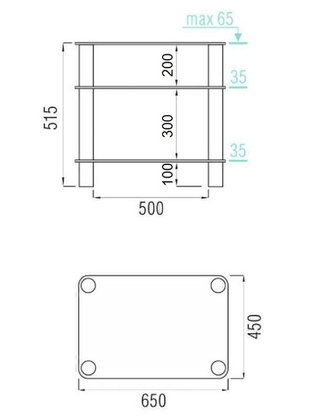 Metaldesign MD 108-3 дымчатое стекло-хром, Тумба под телевизор артикул X33965555-1-2