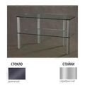 Тумбы под телевизор Металлдизайн (Metaldesign) MD Flatform TV 03 дымчатое стекло-серебристый артикул X33963744-1-1