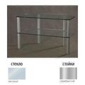 Тумбы под телевизор Металлдизайн (Metaldesign) MD Flatform TV 03 матовое стекло-серебристый артикул X33963713-1-1