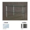 Тумбы под телевизор Металлдизайн (Metaldesign) MD Flatform TV 03 матовое стекло-хром артикул X33963693-1-1