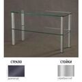 Тумбы под телевизор Металлдизайн (Metaldesign) MD Flatform TV 04 дымчатое стекло-серебристый артикул X33963642-1-1