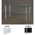 Тумбы под телевизор Металлдизайн (Metaldesign) MD Flatform TV 04 матовое стекло-черный артикул X33963593-1-1