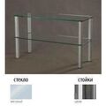Тумбы под телевизор Металлдизайн (Metaldesign) MD Flatform TV 04 матовое стекло-хром артикул X33963602-1-1