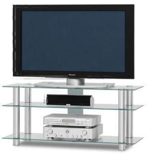 Тумбы под телевизор Just Racks TV1203 прозрачное стекло-алюминий артикул X33942019-1