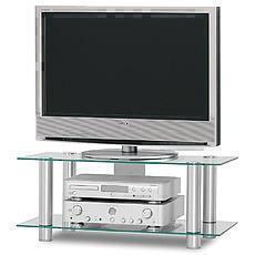 Тумбы под телевизор Just Racks TV852 прозрачное стекло-алюминий артикул X33941951-1