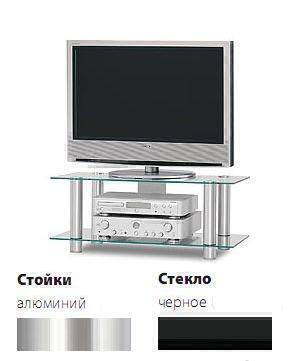 Тумбы под телевизор Just Racks TV852 черное стекло-алюминий артикул X33941939-1