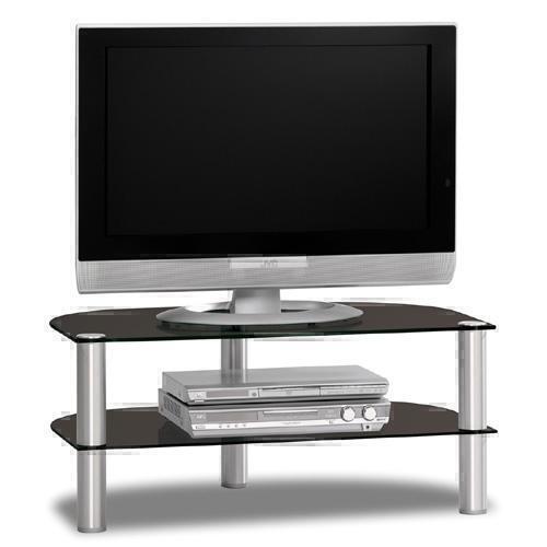 Тумбы под телевизор Just Racks TV9002 черное стекло-алюминий артикул X33941825-1