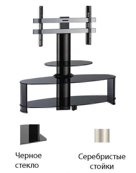 Тумбы под телевизор с креплением Ultimate CPX black silver артикул X33933165-1