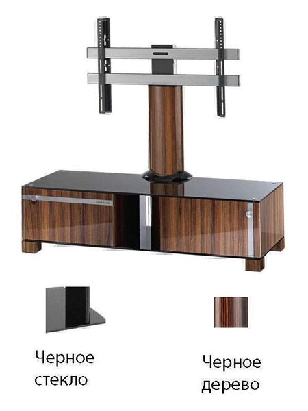 Тумбы под телевизор с креплением Ultimate DD/B with bracket black ebony артикул X33933124-1