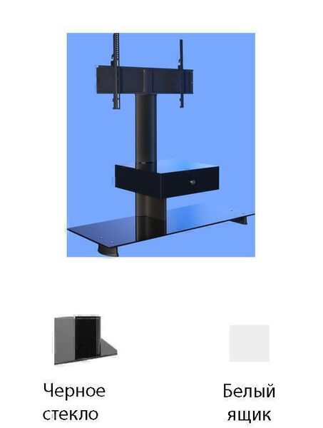 Тумбы под телевизор с креплением Ultimate HDC 1150B 556 black-white артикул X33933063-1